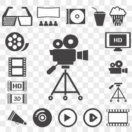 多样影视图标元素PNG图片在广播广告中的应用与价值